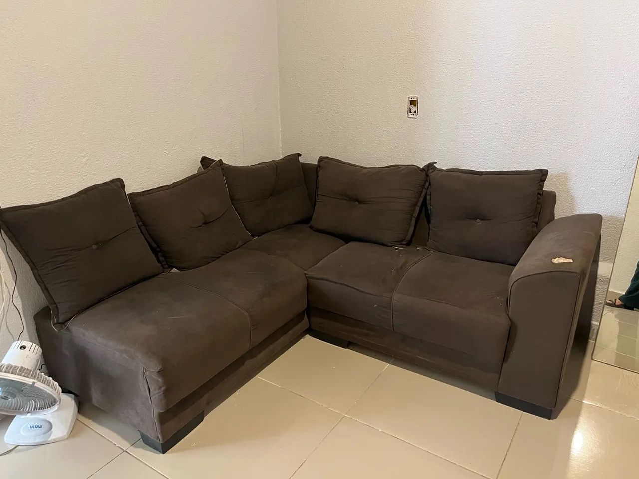 Sofá marrom de canto  - Foto 2