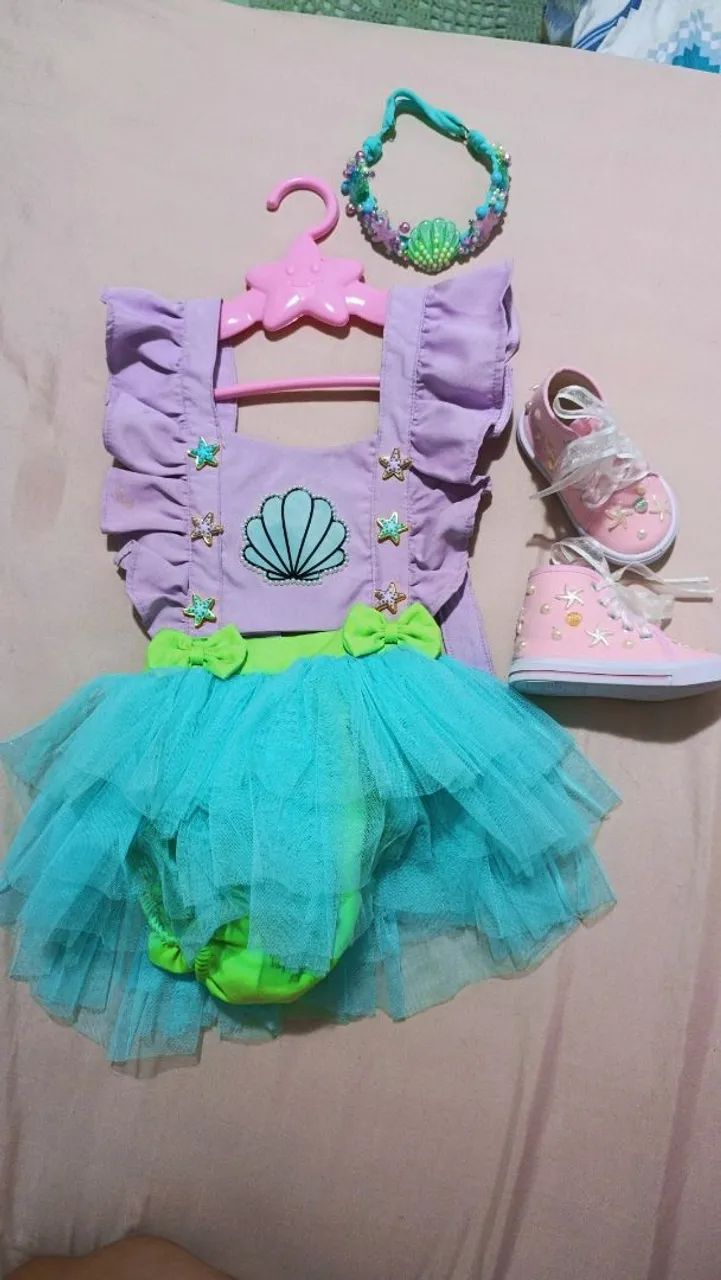 Vestido fundo do mar ou sereia 