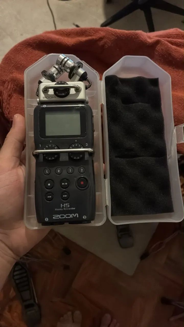 Gravador ZOOM H5 + CARTÃO SD + SHIELD