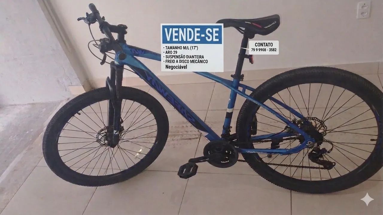 Bicicleta semi nova aro 29