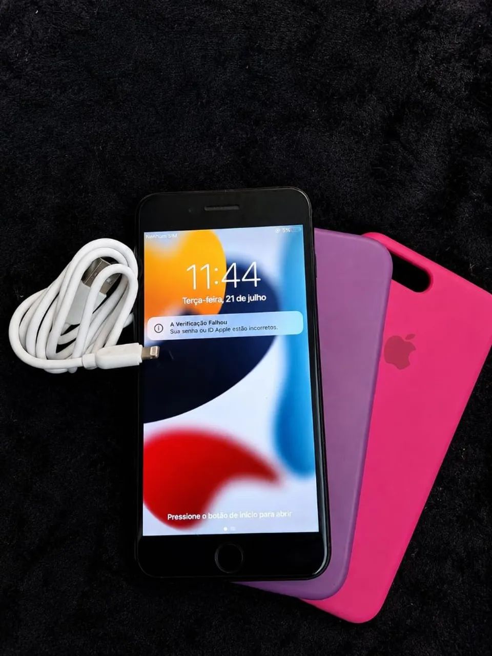 iPhone 8 plus, 256gb com carregador capa e película  - Foto 2