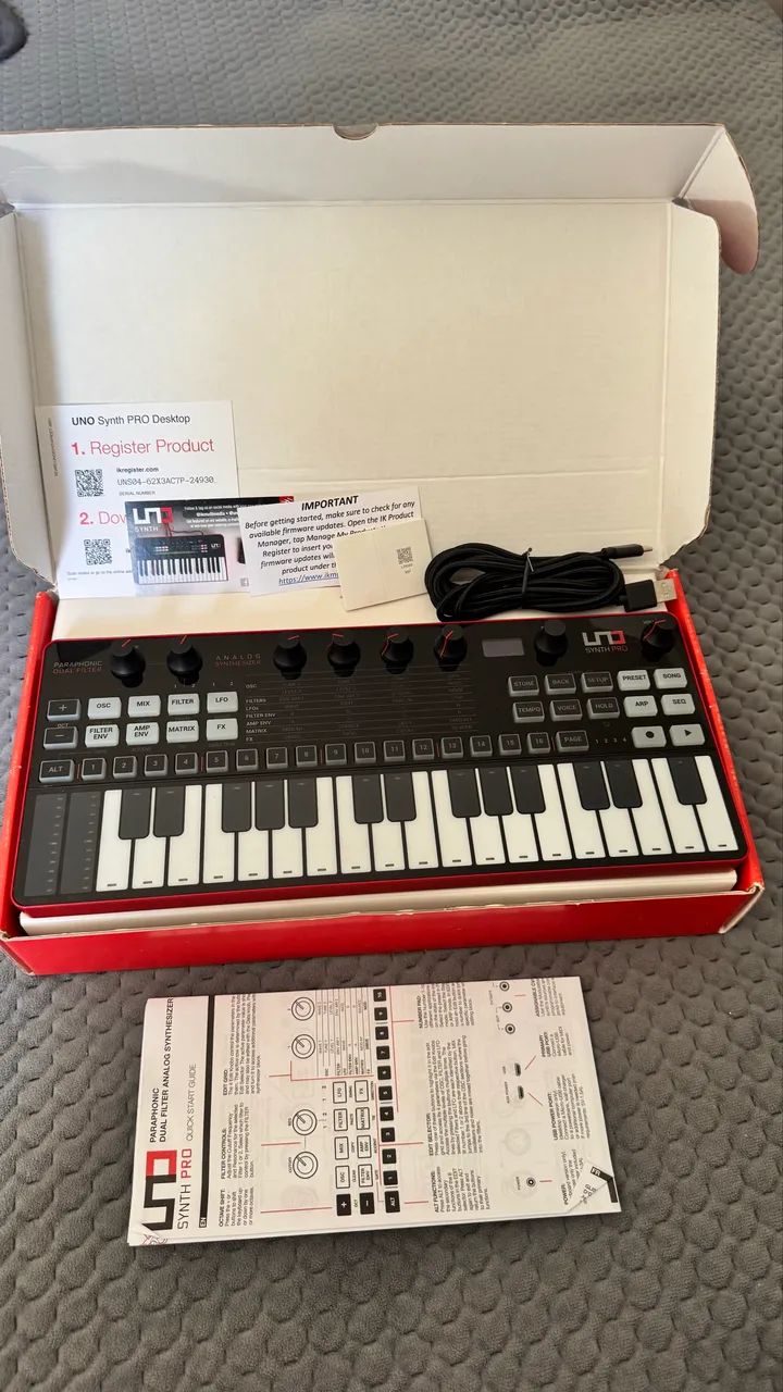 Ik Multimedia Uno Synth Pro Preto 37 Teclas Midi - Foto 3