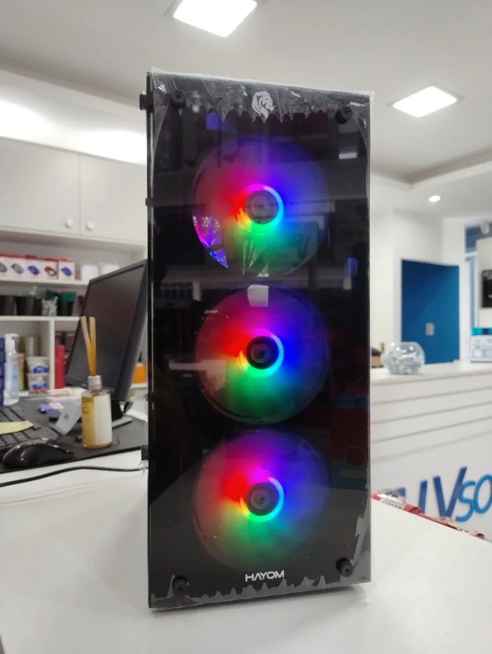 Gabinete RGB Mid Tower Iluminado NOVO - Foto 3