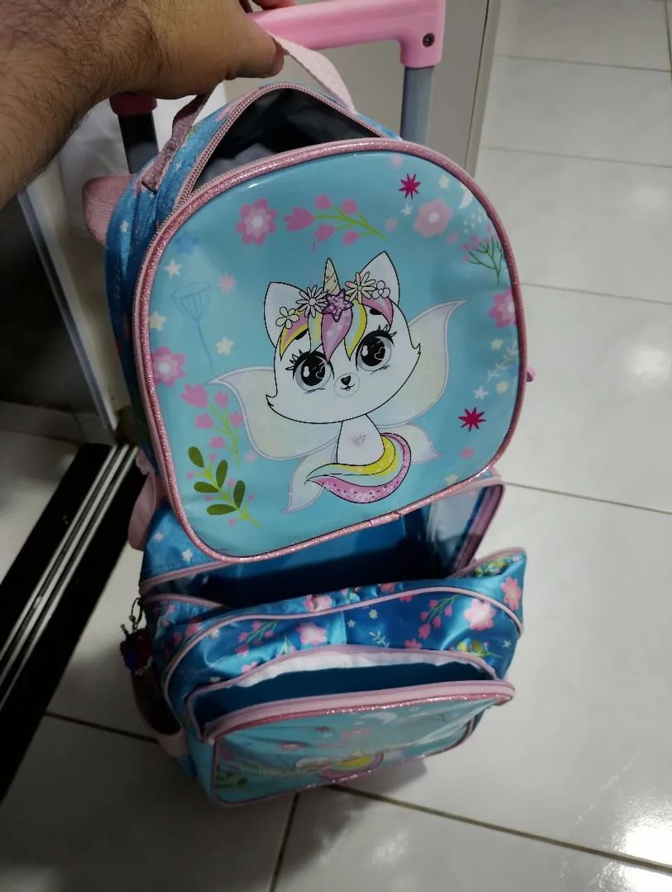 Mochila + Lancheira Infantil Feminina seminova