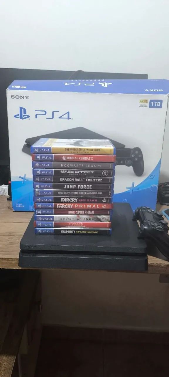 PS4 COM CONTROLE E 13 JOGOS  - Foto 2