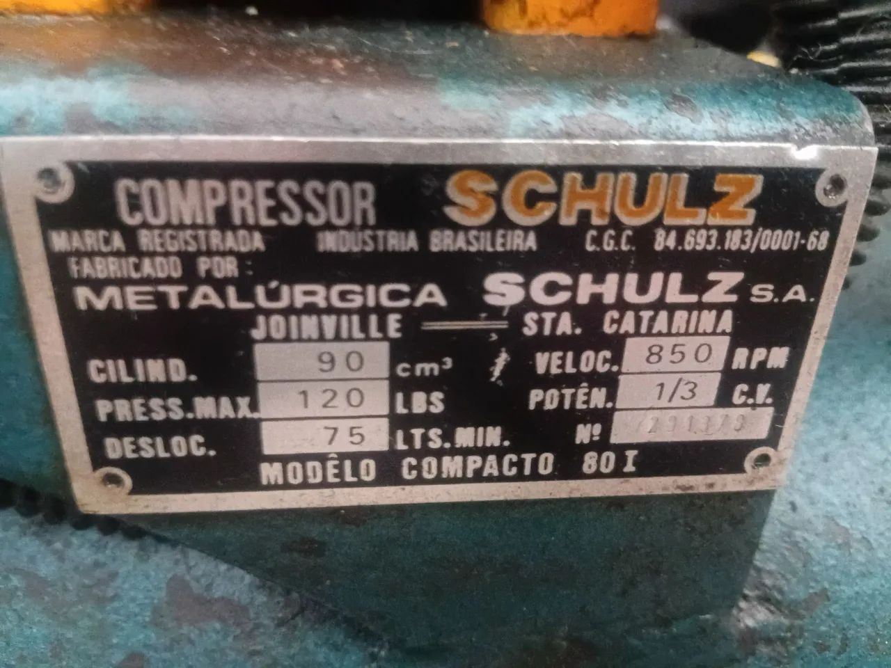 Compressor 80 litros completo shulz - Foto 4