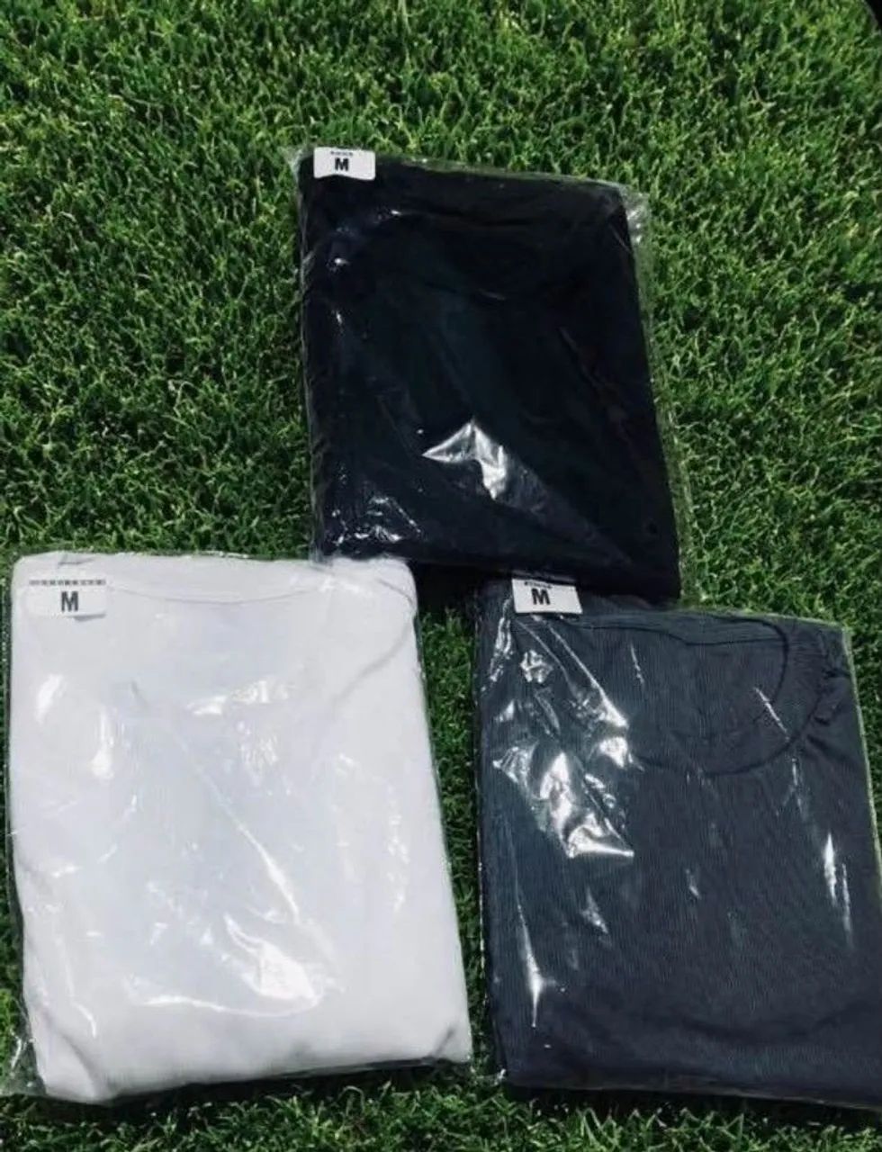 Camisas masculinas canelada 