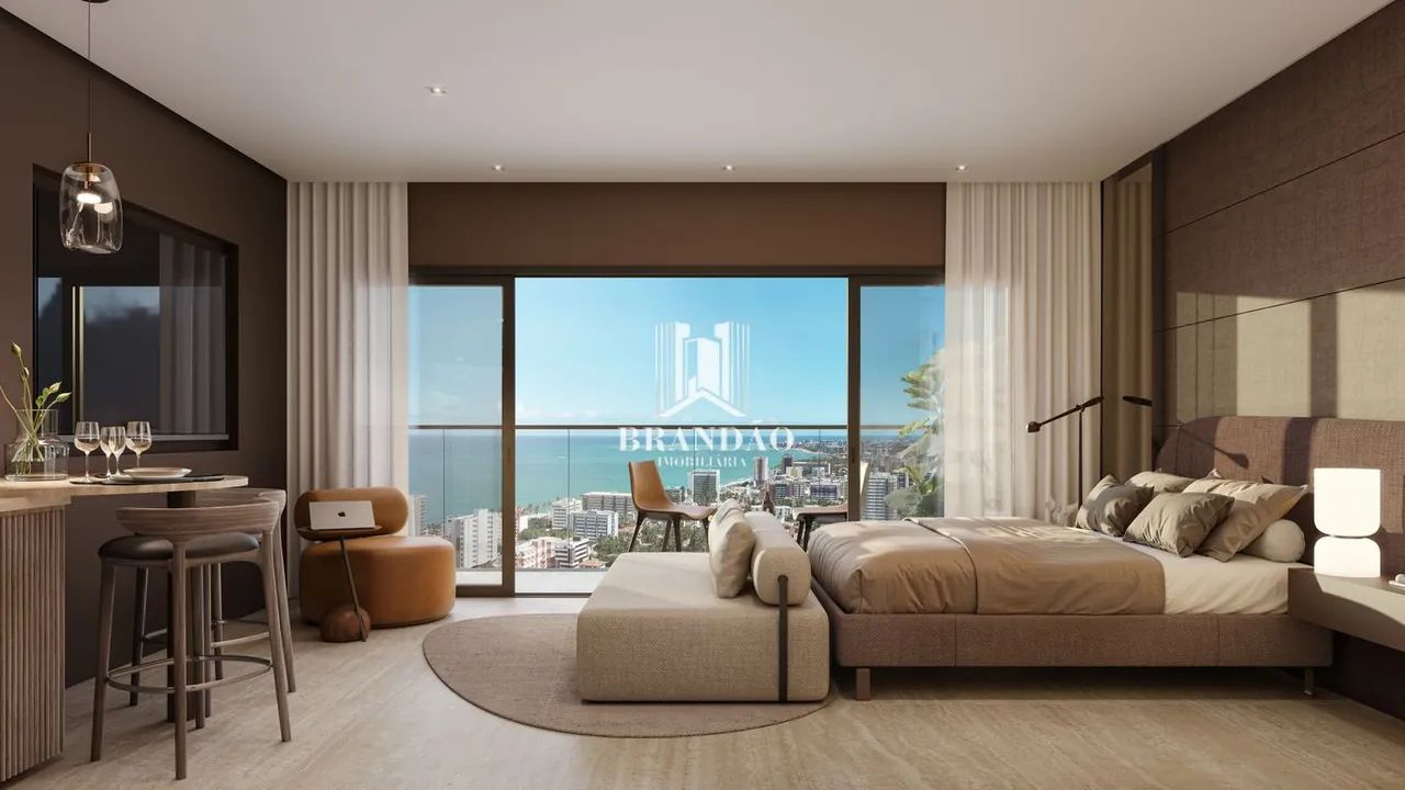 Beach Class Maceió - Studios, quarto e sala e 2 quartos