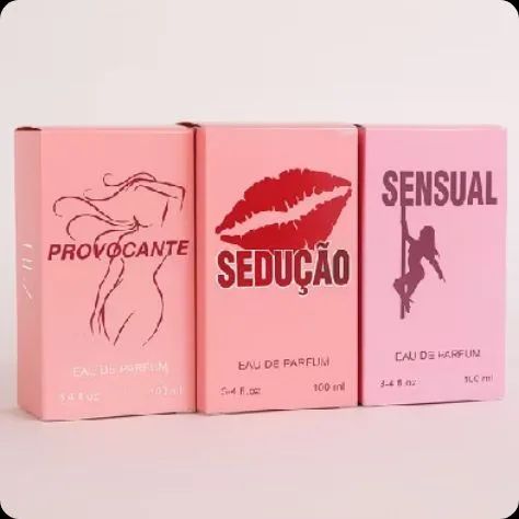 KIT COM 3 PERFUMES FEMININOS 