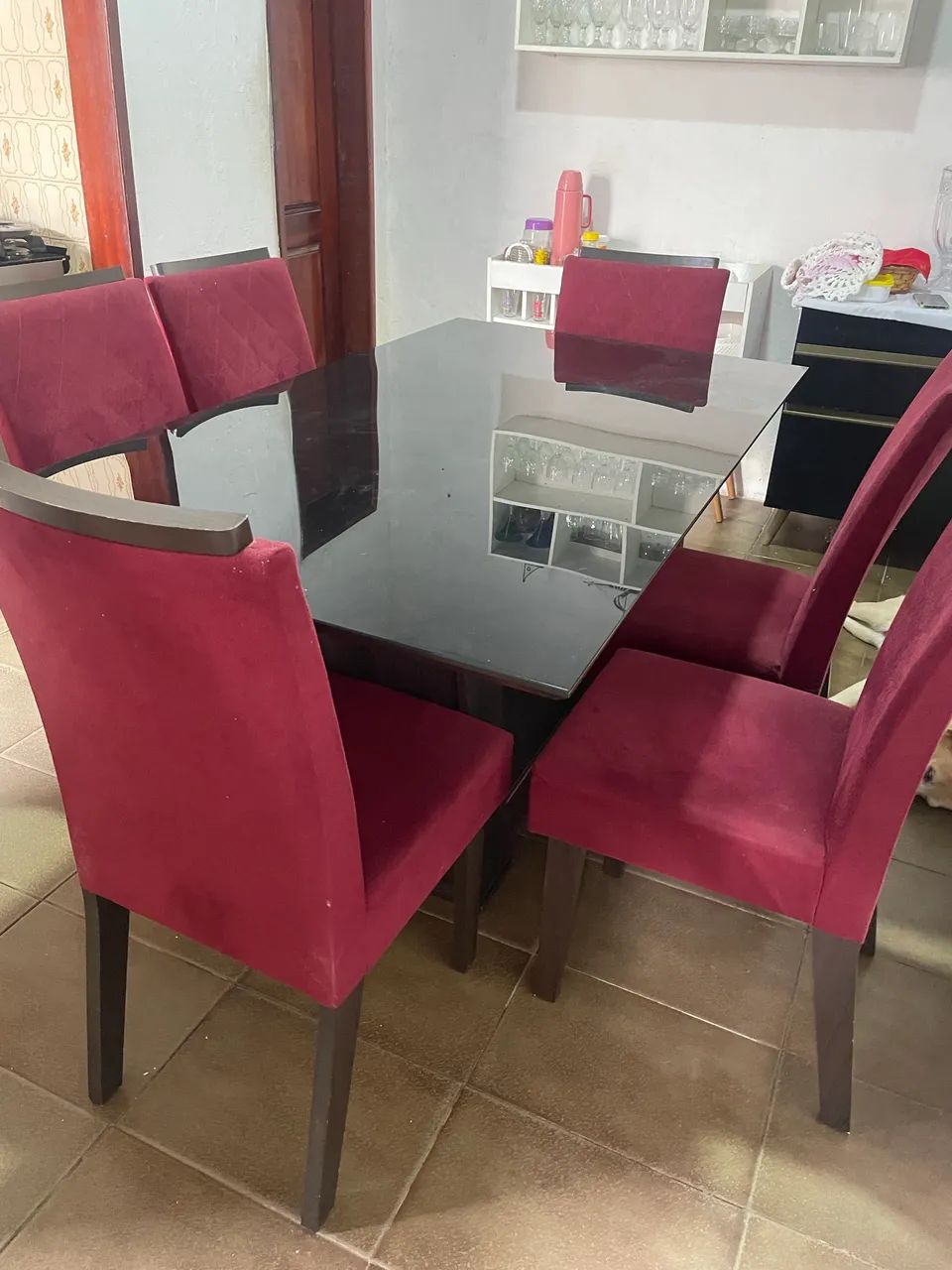 CONJUNTO MESA COM 6 CADEIRAS + POLTRONA+MESA DE CENTRO  - Foto 2
