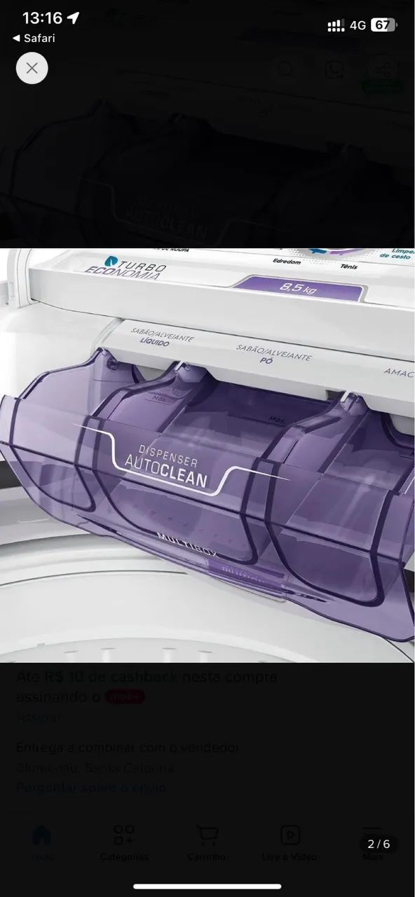 Máquina de Lavar Eletrolux 8.5kg - Foto 2
