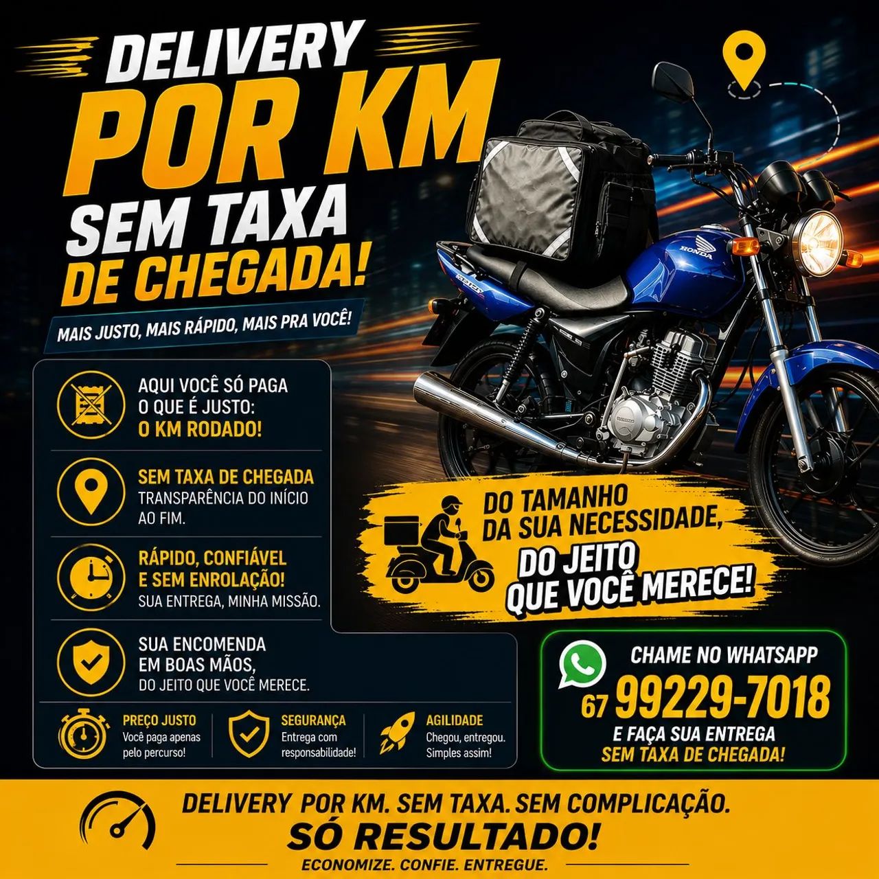 Entrega por KM rodado 