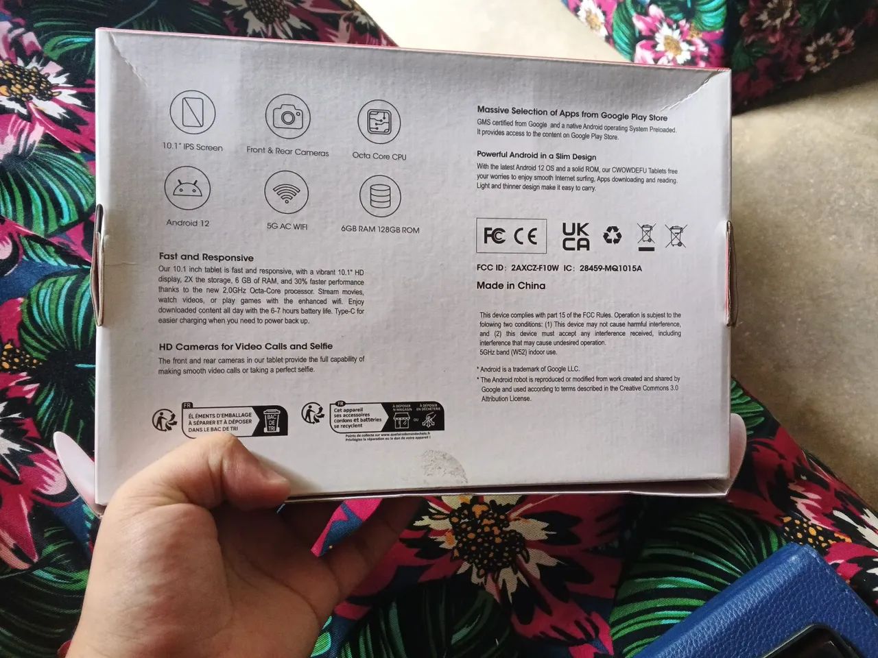 Tablet-PC CWOWDEFU android tela de 10.1 polegadas e 128 gb de armazenamento - Foto 5