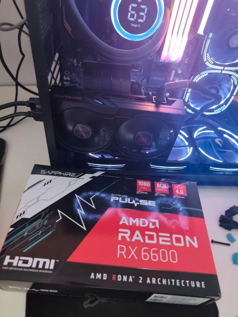 Placa de vídeo Rx 6600 8gb Sapphire - Foto 4