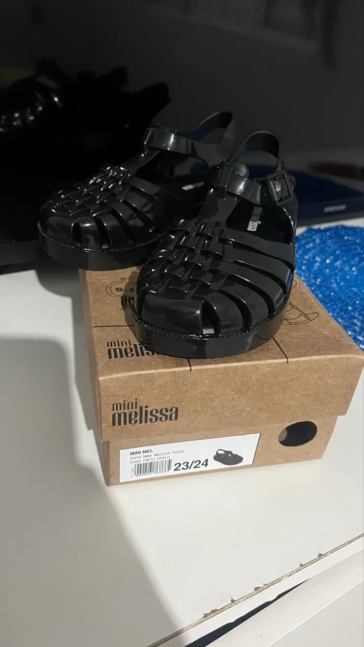 Mini Melissa Possê Preta Nova Original - Nunca Usada - Com Caixa - Foto 3