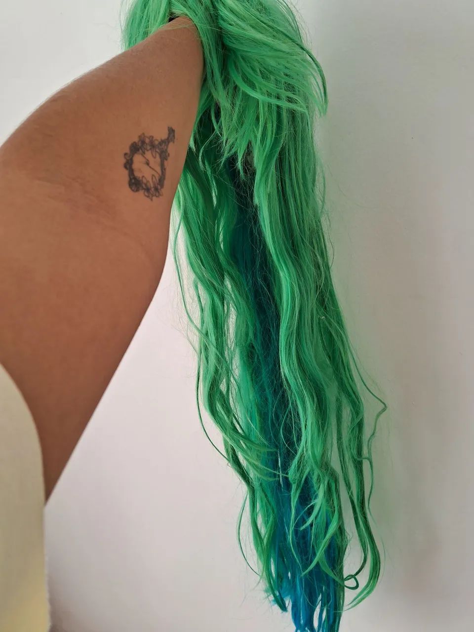 Peruca Cosplay Soraka Guardiã Estelar ? Verde/Azul - Foto 2