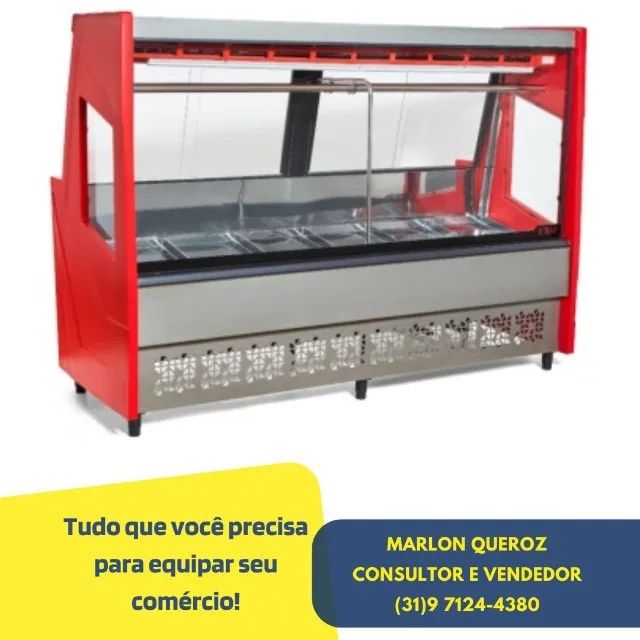 Balcão de Açougue 2M Vermelho Polar 