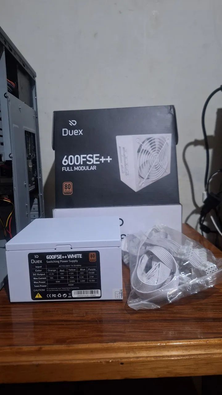 Fonte Duex 600W 80 Plus Modular - Foto 3