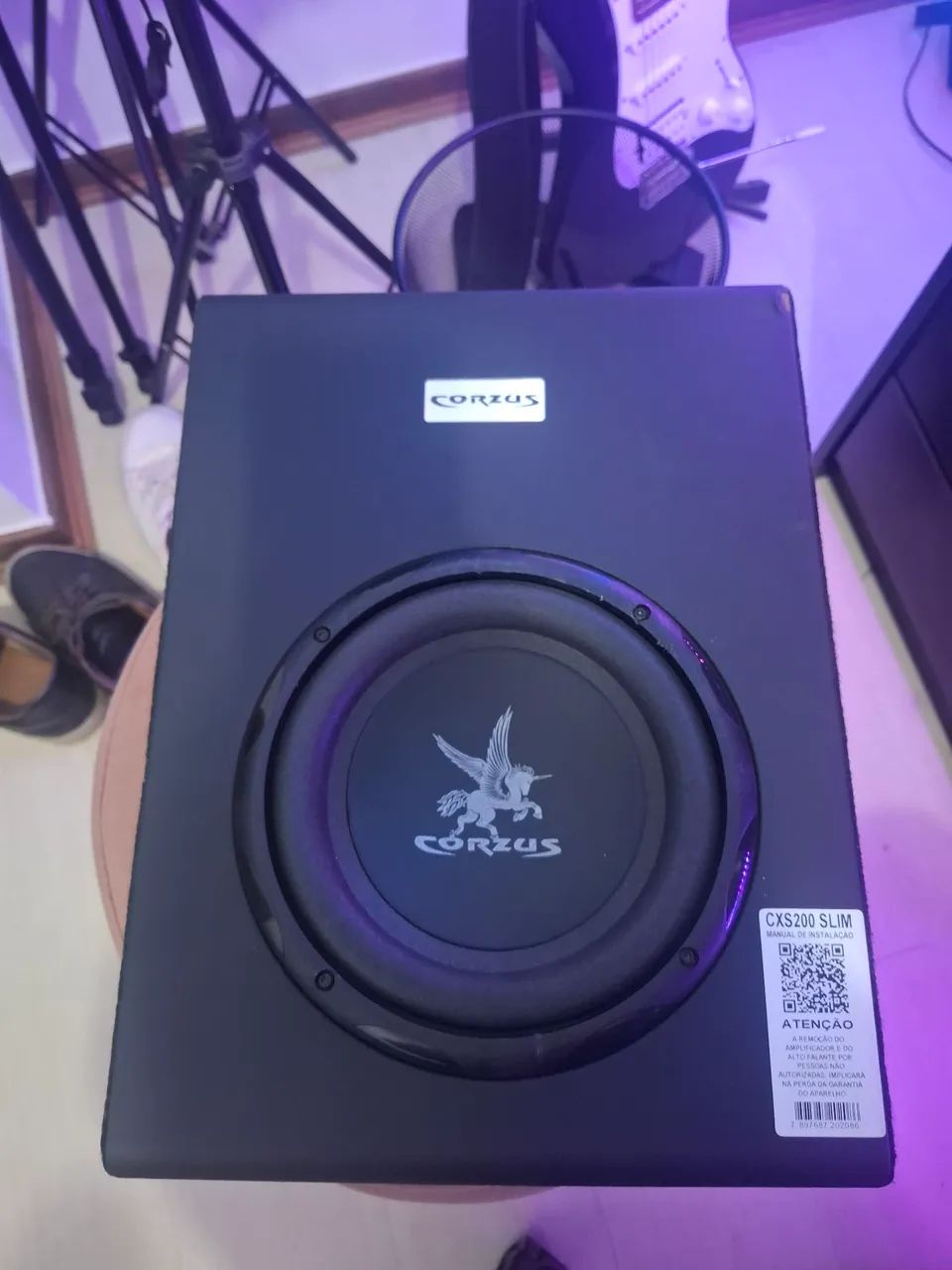 Subwoofer Ativo Slim Corzus 8 polegadas 200W