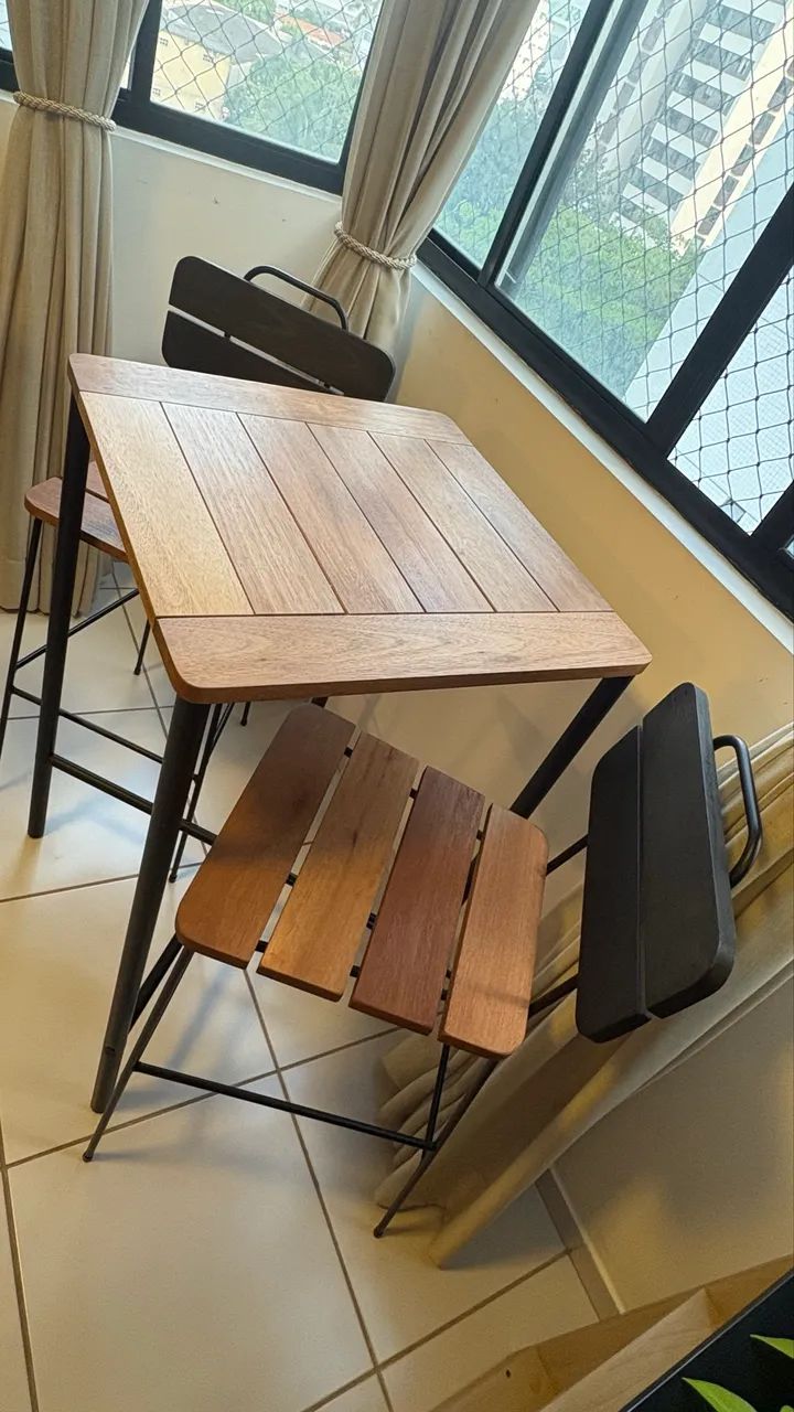 Vendo conjunto de mesa bistrô - Foto 3