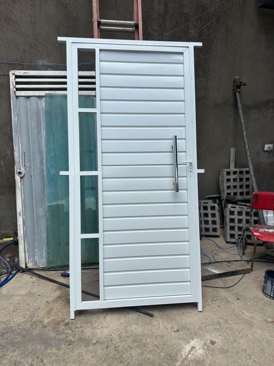 Porta galvanizada completa 