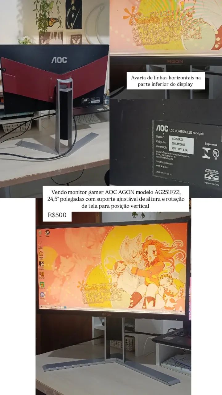 Monitor Gamer AOC AGON  - Foto 5