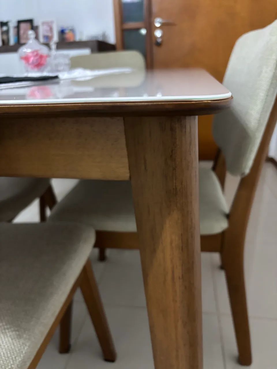 Mesa Madeira 4 lugares  - Foto 2