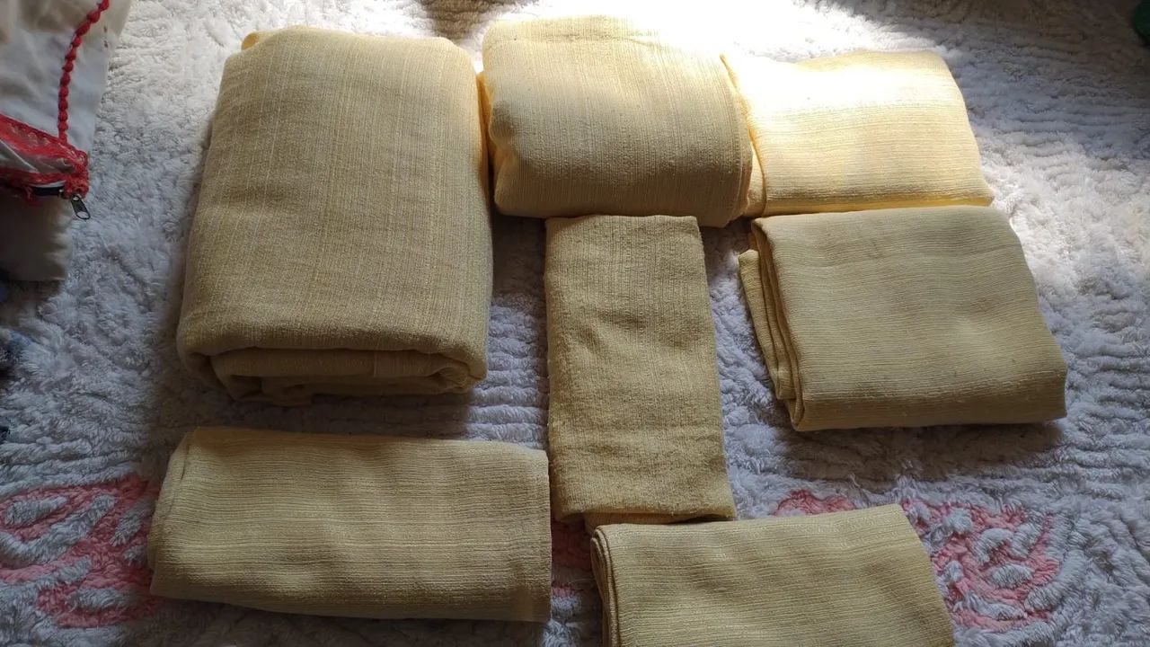 Jogo 7 Peças Para cobrir sofá e  almofadas. Tamanhos na Descrição.