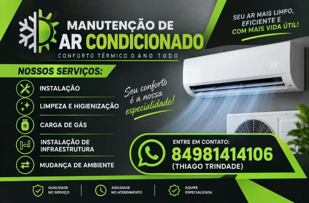 Serviços ar condicionado residencial