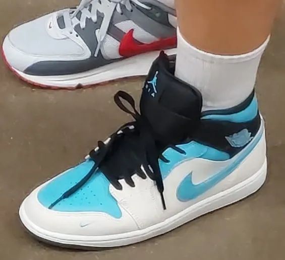 NIKE Air Jordan 1 MID Blue Chill BR42 - Foto 2