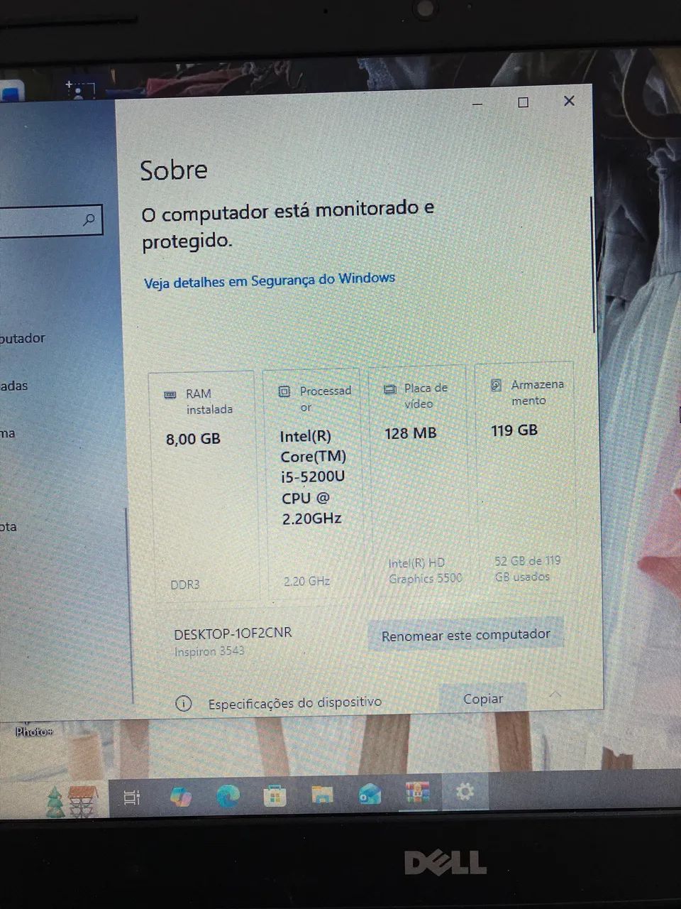 Notebook Dell Inspiron 3543 15.6 polegadas  - Foto 4