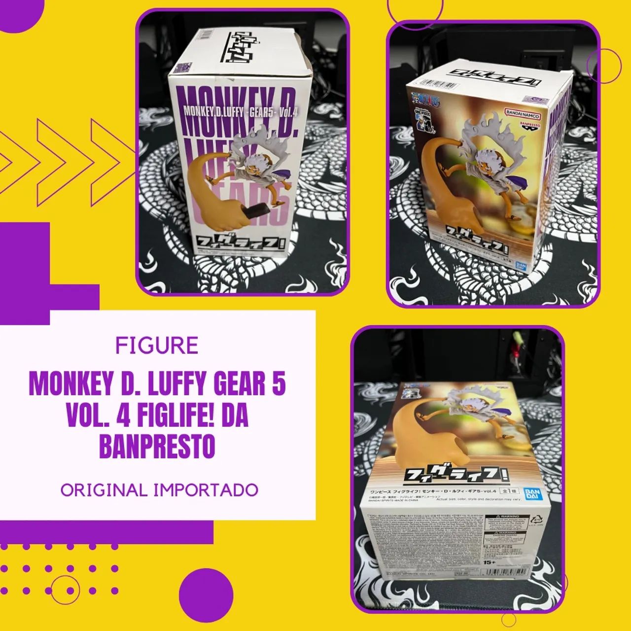 Figure Monkey D. Luffy Gear 5 Vol. 4 FigLife!