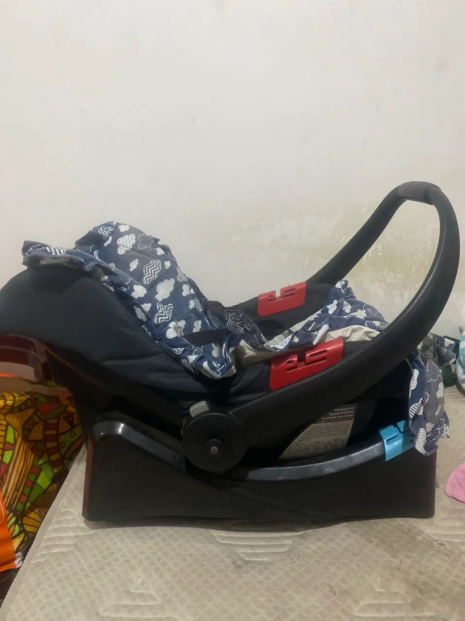 Bebê Conforto Burigotto Touring Evolution + Base + Capa de Nuvens - Foto 2