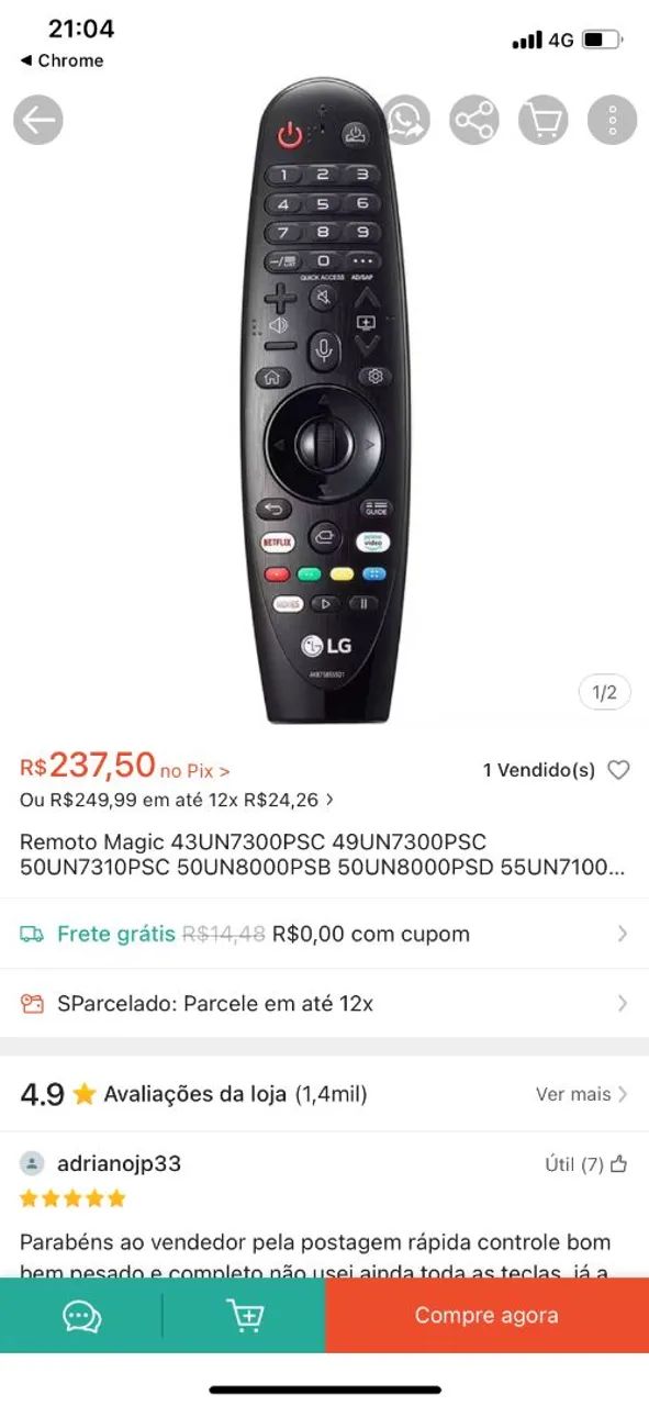 Controle LG Original  - Foto 3