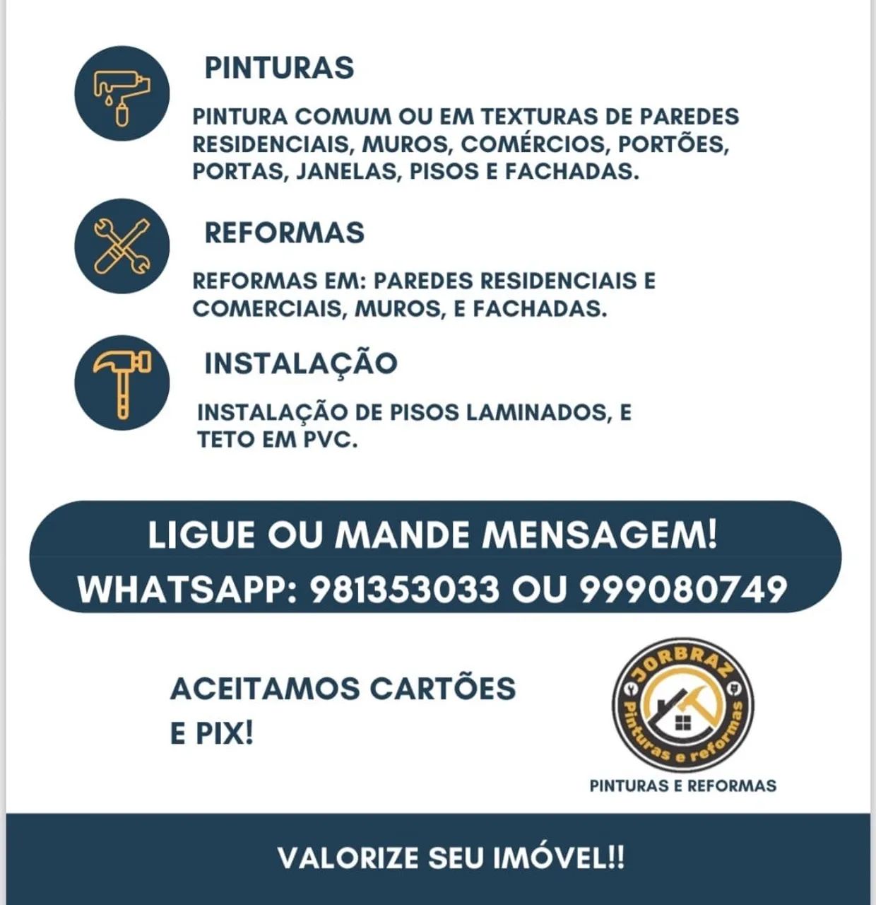 JORBRAZ Pinturas e reformas - VALORIZE SEU IMÓVEL! - Foto 3