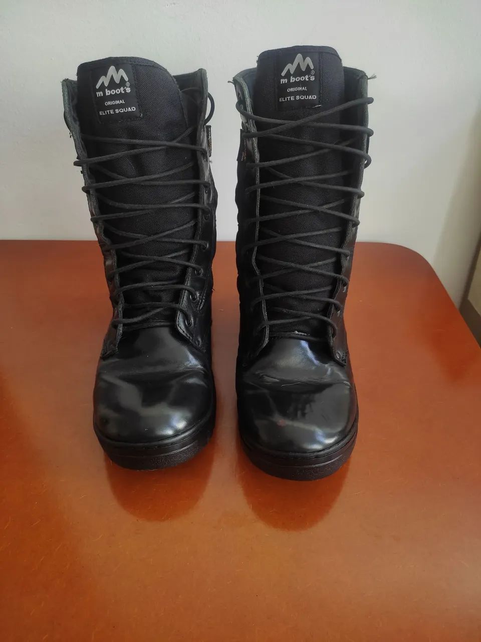 Bota Coturno Militar em Couro - Foto 2