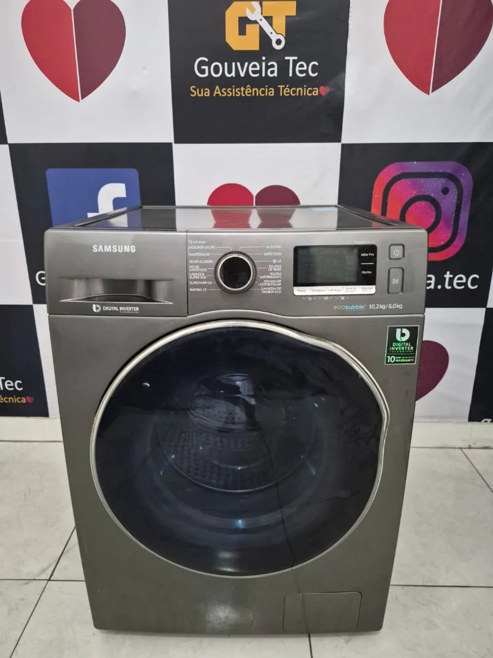 Lava e seca Samsung 10,1kg seminova 