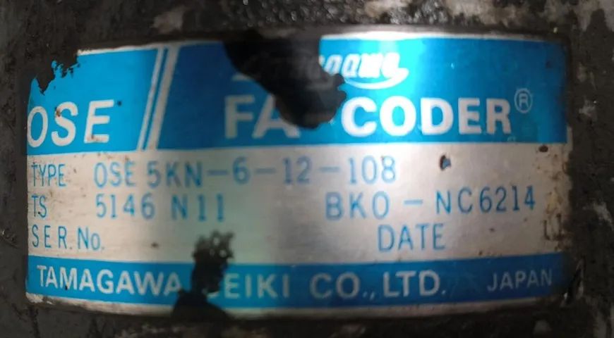 Servomotor Mitsubishi com encoder FA Coder OSE5KN-6-12-108  - Foto 2