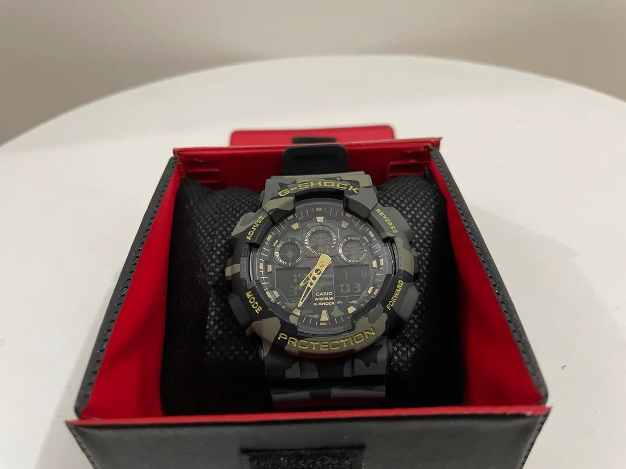 Relógio Casio G-Shock GA-100 Camuflado Verde e Dourado - Foto 2