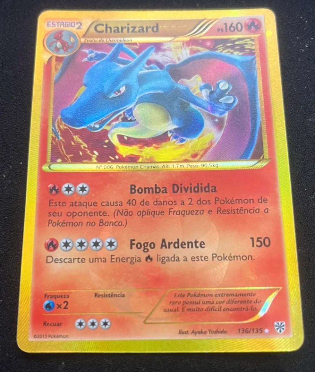 CHARIZARD SHINY 136/135 - TEMPESTADE DE PLASMA (2013) - PORTUGUÊS - Foto 3