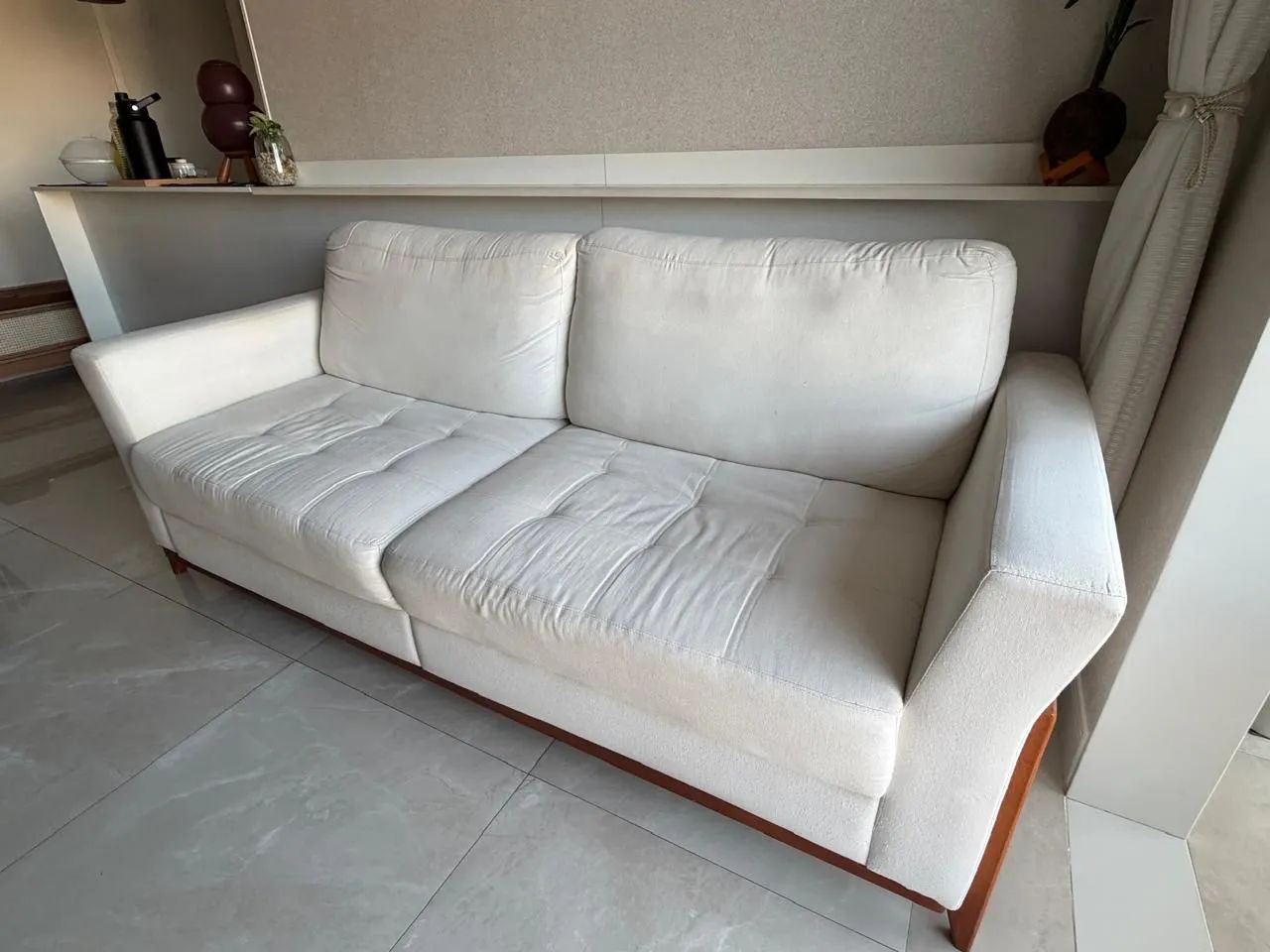 Sofá sala de estar off white - Foto 2