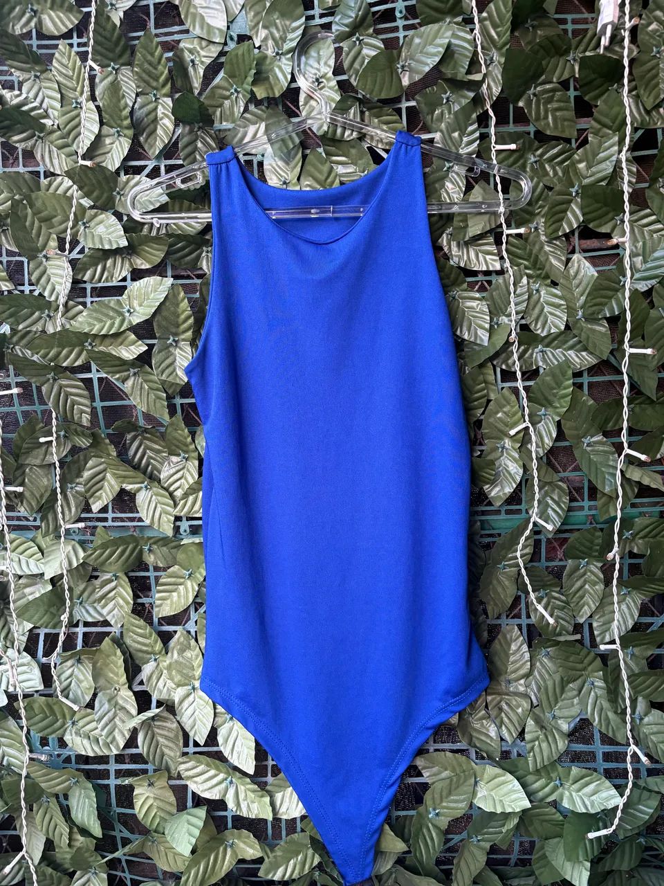 Body feminino azul
