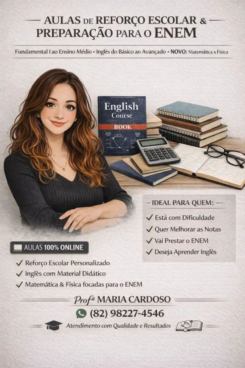AULAS DE INGLÊS E REFORÇO ESCOLAR - Foto 2