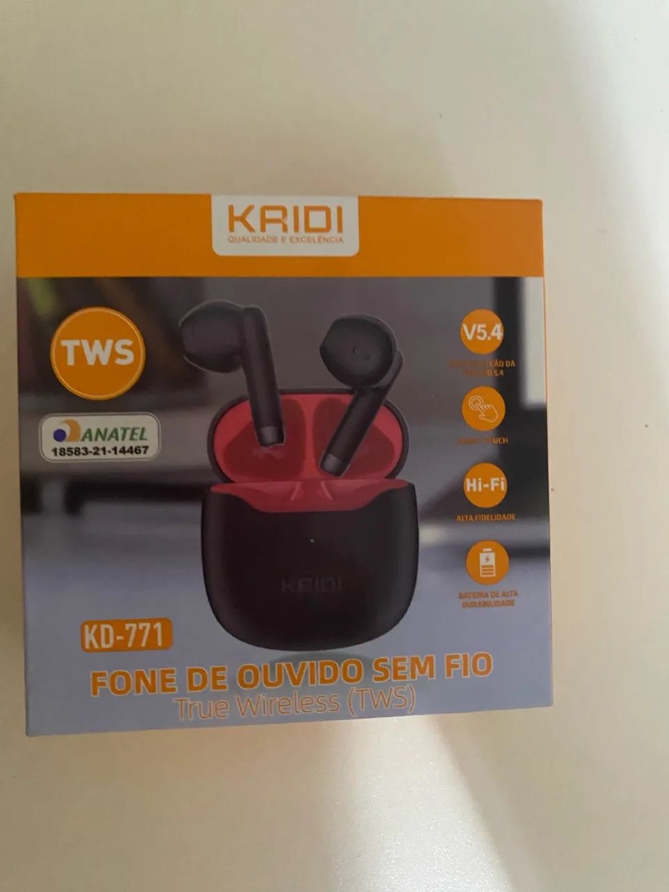 fone de ouvido bluetooth kaidi 