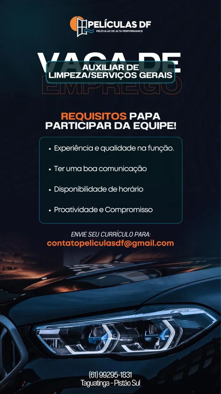 AUXILIAR DE LIMPEZA / SERVIÇOS GERAIS 1