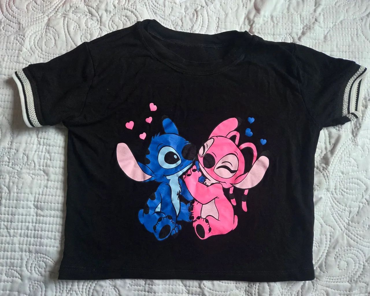 Camiseta Stitch (preta)