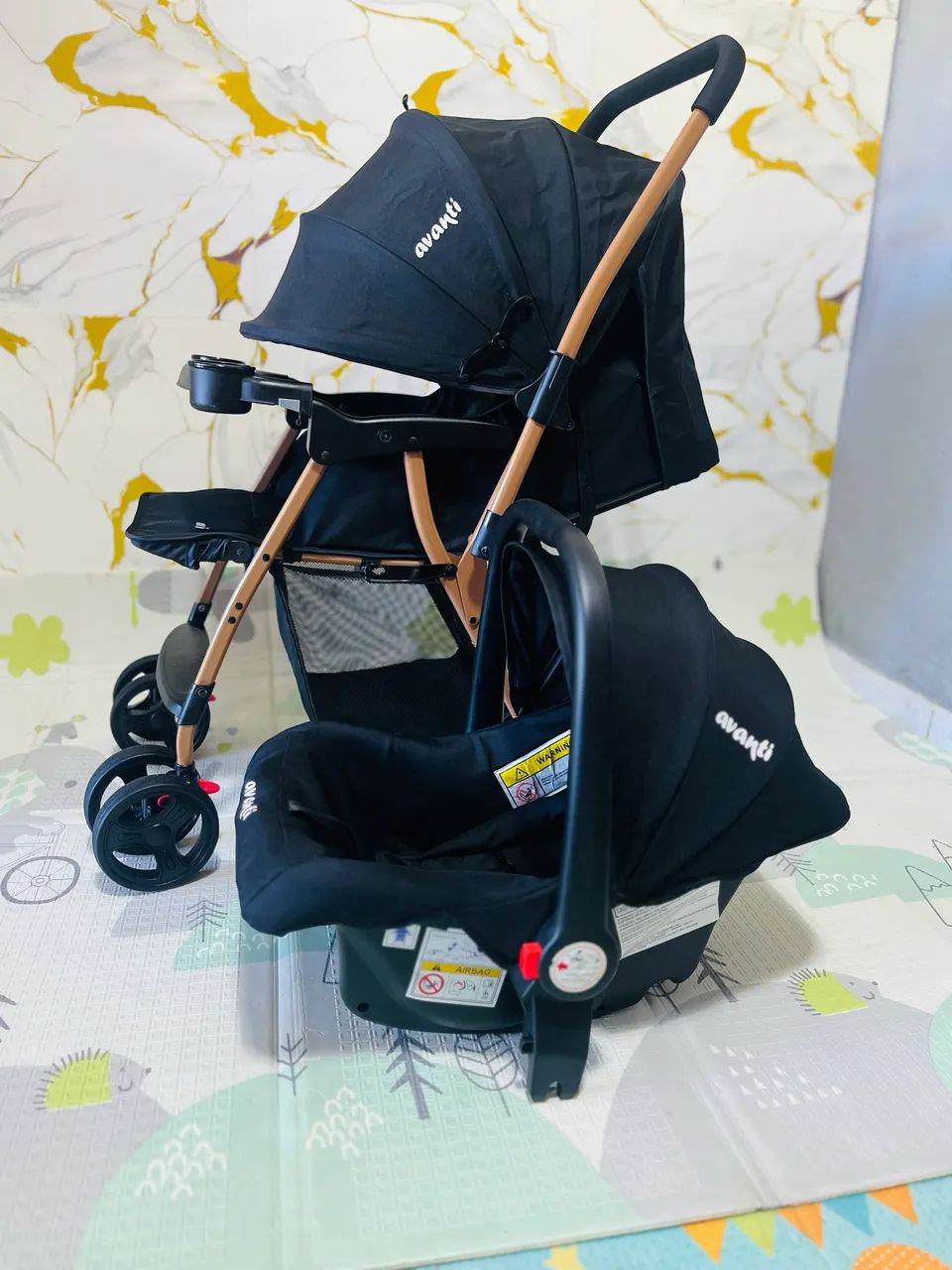 Carrinho de bebê e bebê conforto europeu GOLD avanti  - Foto 5