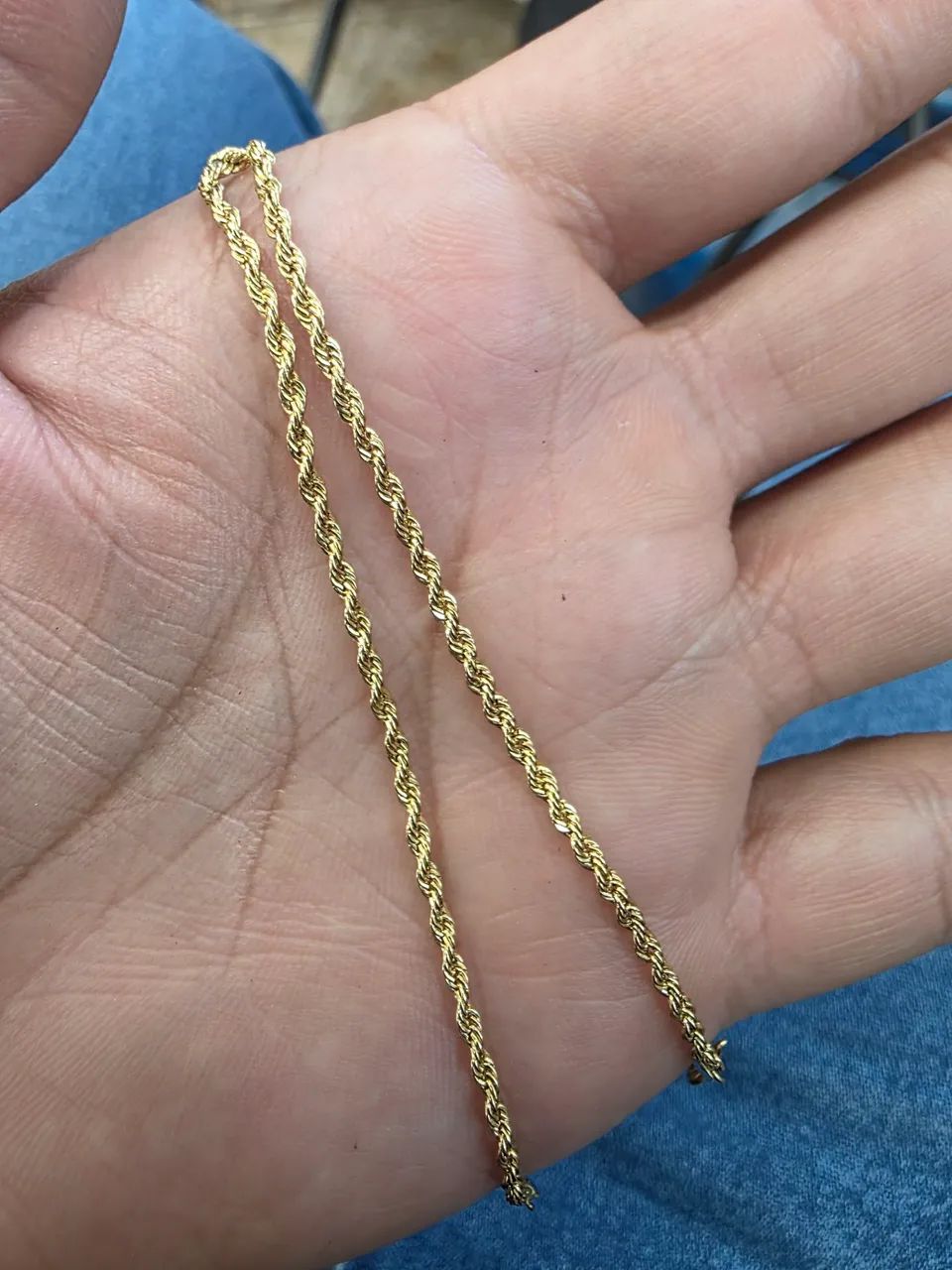 Pulseira de ouro 18k cordao baiano - Foto 2