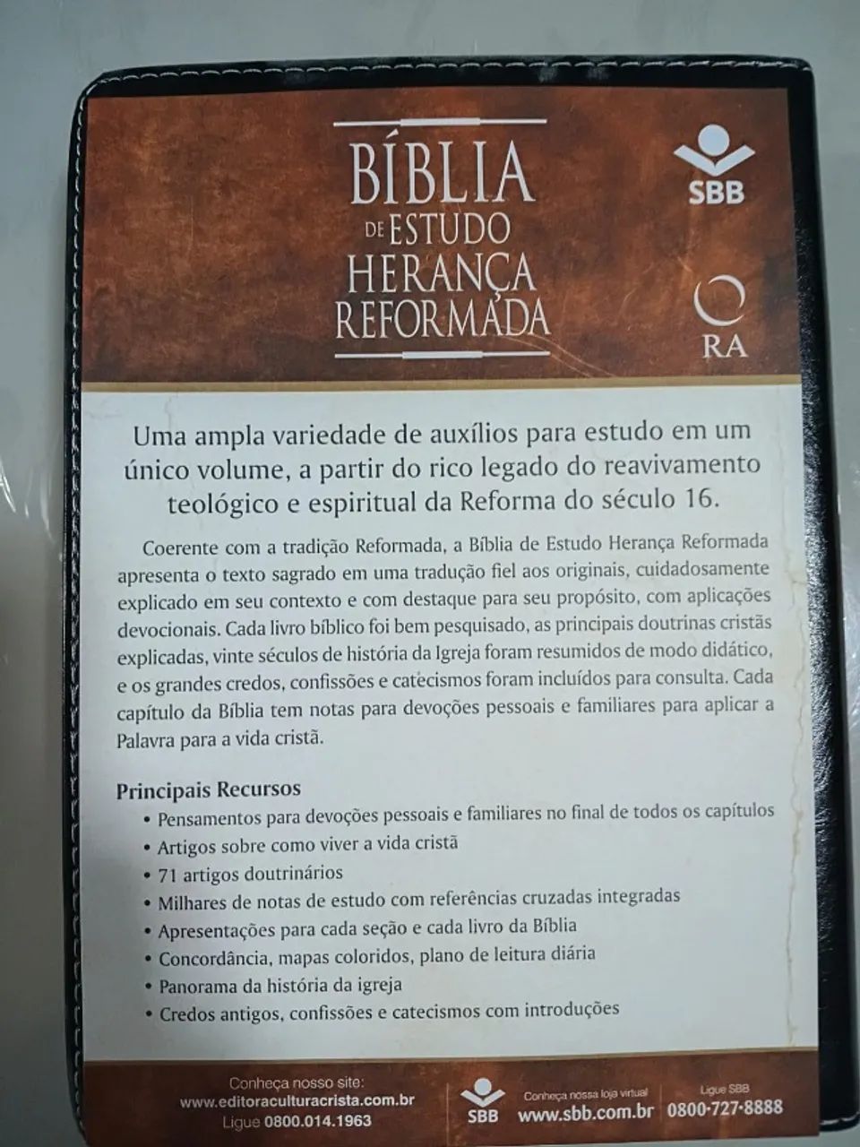 Bíblia de Estudo Herança Reformada Preta 1ª Edição Raridade - Lacrada - Foto 2