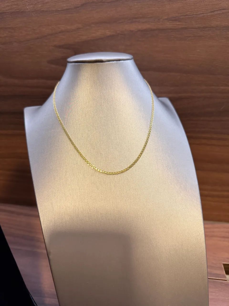 Corrente cadeado duplo feminino 2mm, 40cm nova sem uso 